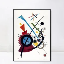 Framed Canvas Giclee Print Wall Art Violet by Wassily Kandinsky Home Decorations