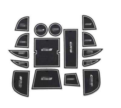 Car Non-slip Interior Door Slot Pad Rubber Cup Holder Mat For