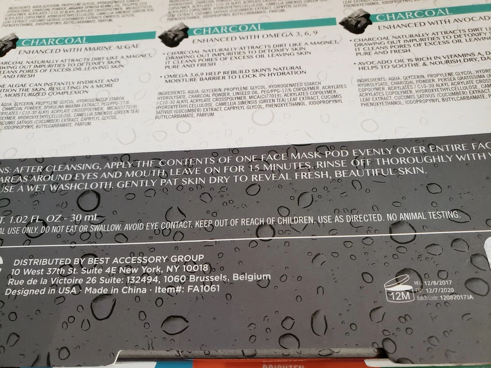 My Beauty Spot Charcoal Facial  Collection Variety 6 Pack - Image 4 of 4