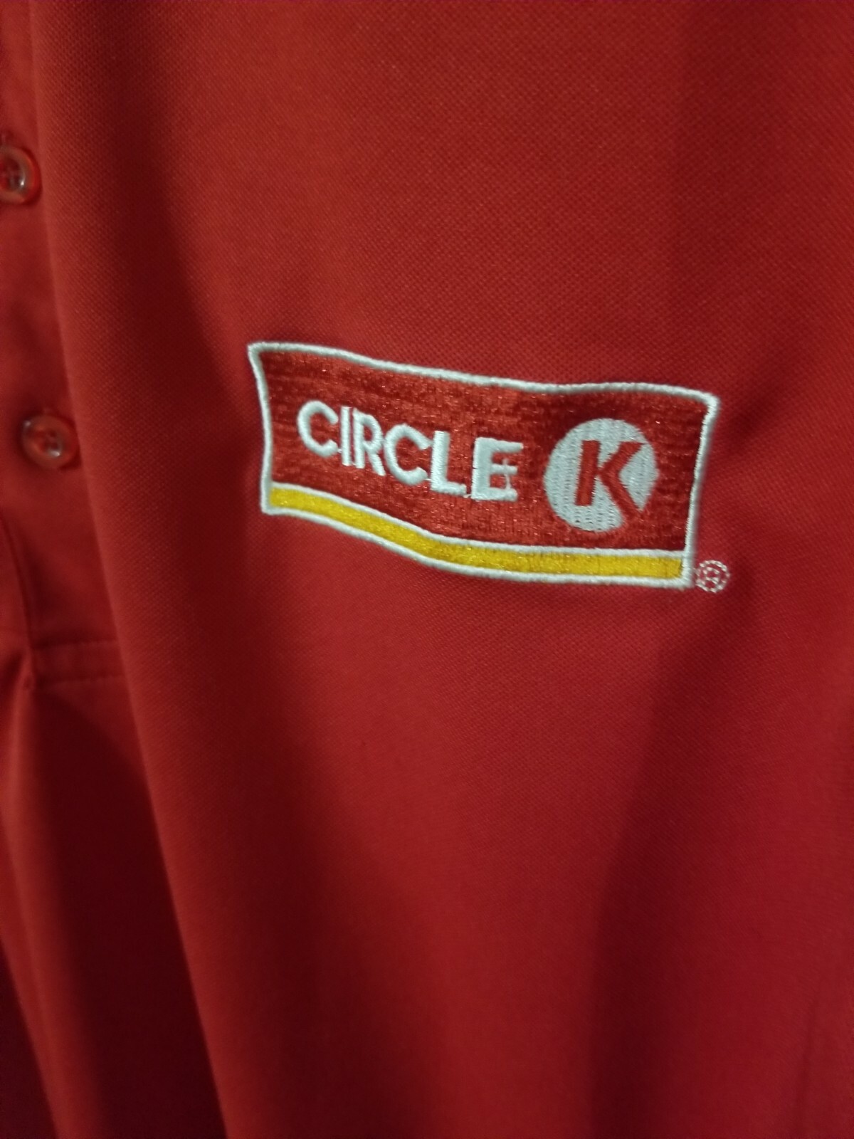 Circle K Convenience Store Employee Red Short Sleeve … Gem