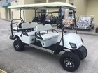 2022 White 6 passenger 48v wildcat lifted golf cart New Batteries Street Ready