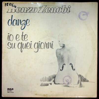 Renzo Zenobi - Danze / Io E Te Su Quei Giorni - RCA Italiana - Vinyl V029016