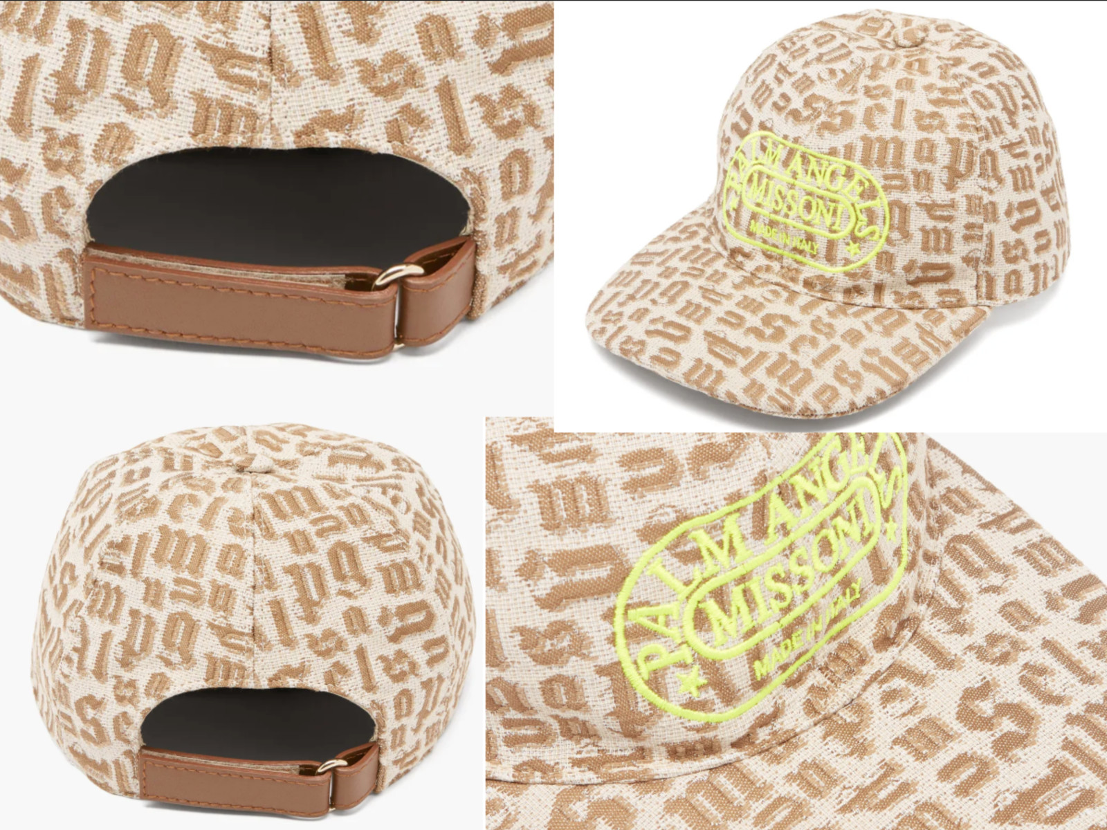 Palm Angels X Missoni Unisex Jacquard-Knit Cap Baseball Cap Hat