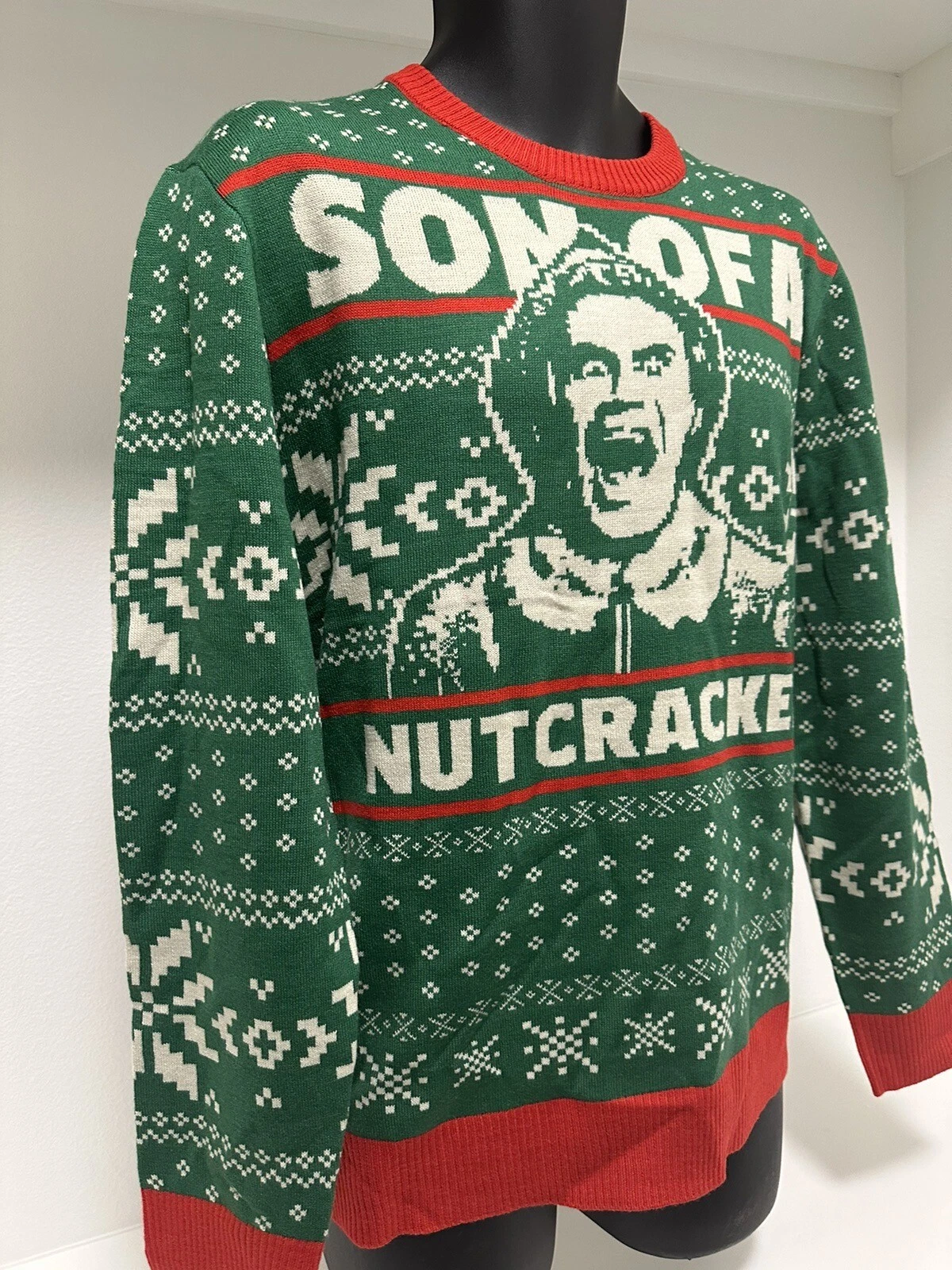 NWT Elf Son of a Nutcracker Ugly Christmas Sweater Mens Size Medium