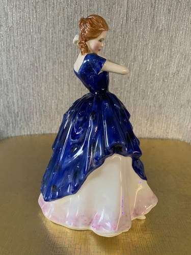 ROYAL DOULTON CHINA LADY DOLL LAURA MODEL No HN 3136 BLUE DRESS PERFECT - Picture 6 of 9
