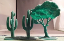 Rel Soft Plastic Tree and Two Cactus