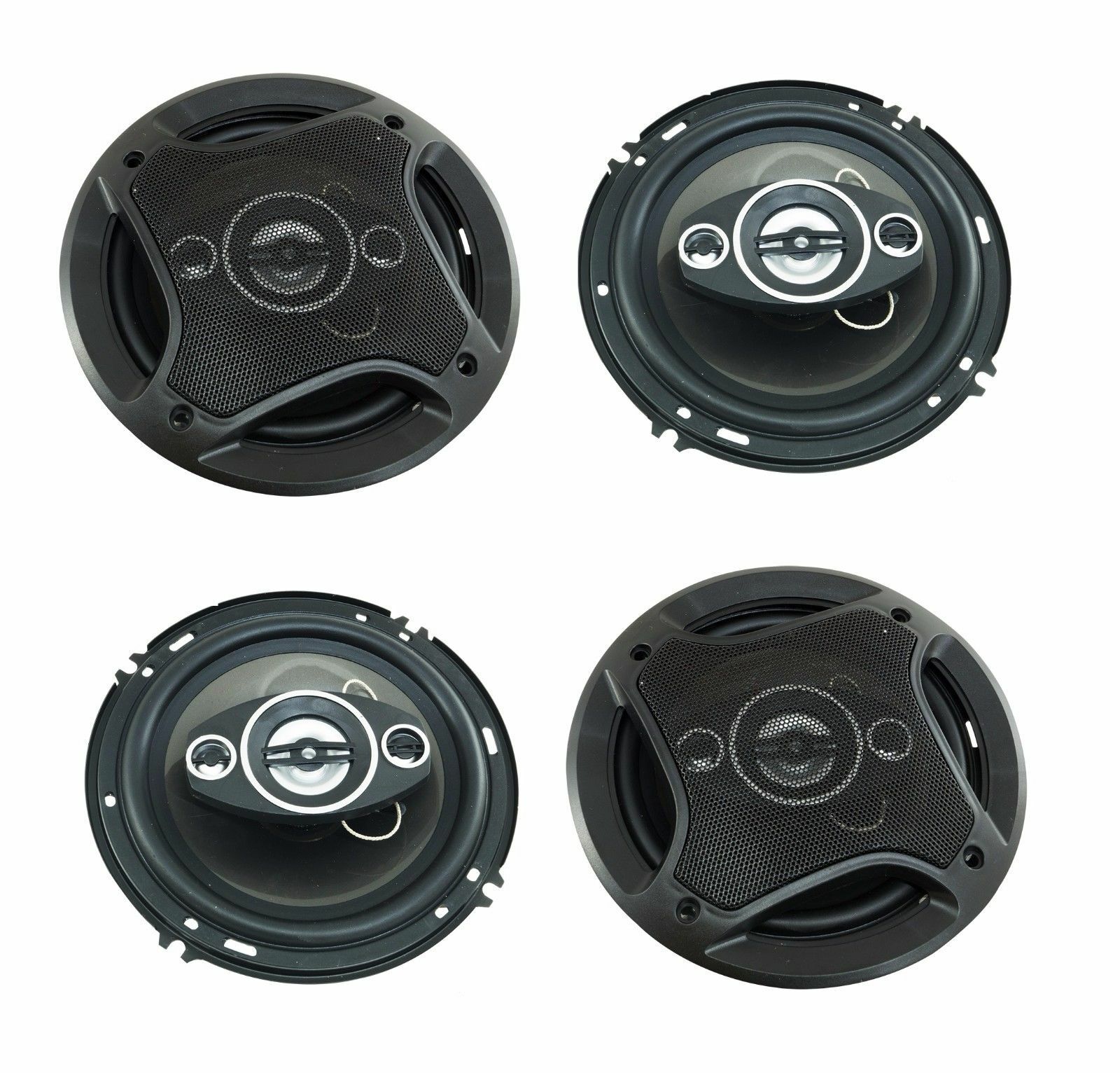 Coppia Casse Auto 16cm 500W 3 Vie - Altoparlanti Woofer Tuning Stereo