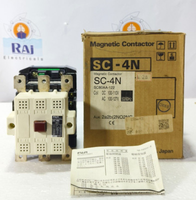 FUJI SC-4N (80) 135A 100-127V MAGNETIC CONTACTOR SC80AA 3-POLE (FREE SHIPPING)