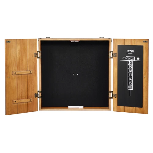 VEVOR Dartscheibe Cabinet aus Massivholz Dartboard Schrank Dart Set