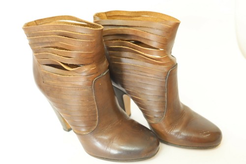 Maison Margiela, Vintage Maison Martin Margiela Paris Damenstiefel Booties 36 braun Leder