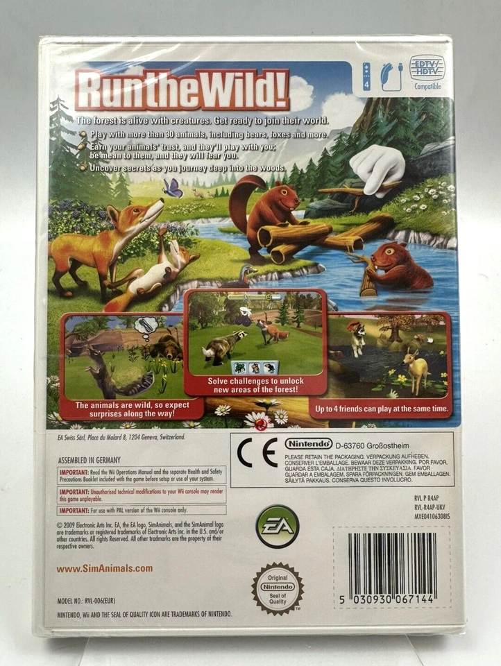 Nintendo Wii SimAnimals (2009), Brand New Factory Sealed - **Flaw** - Image 2 of 4