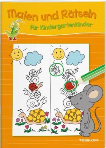 Thumbnail - Malen Und Rätseln Für Kindergartenkinder (orange) Suchen, Zählen,