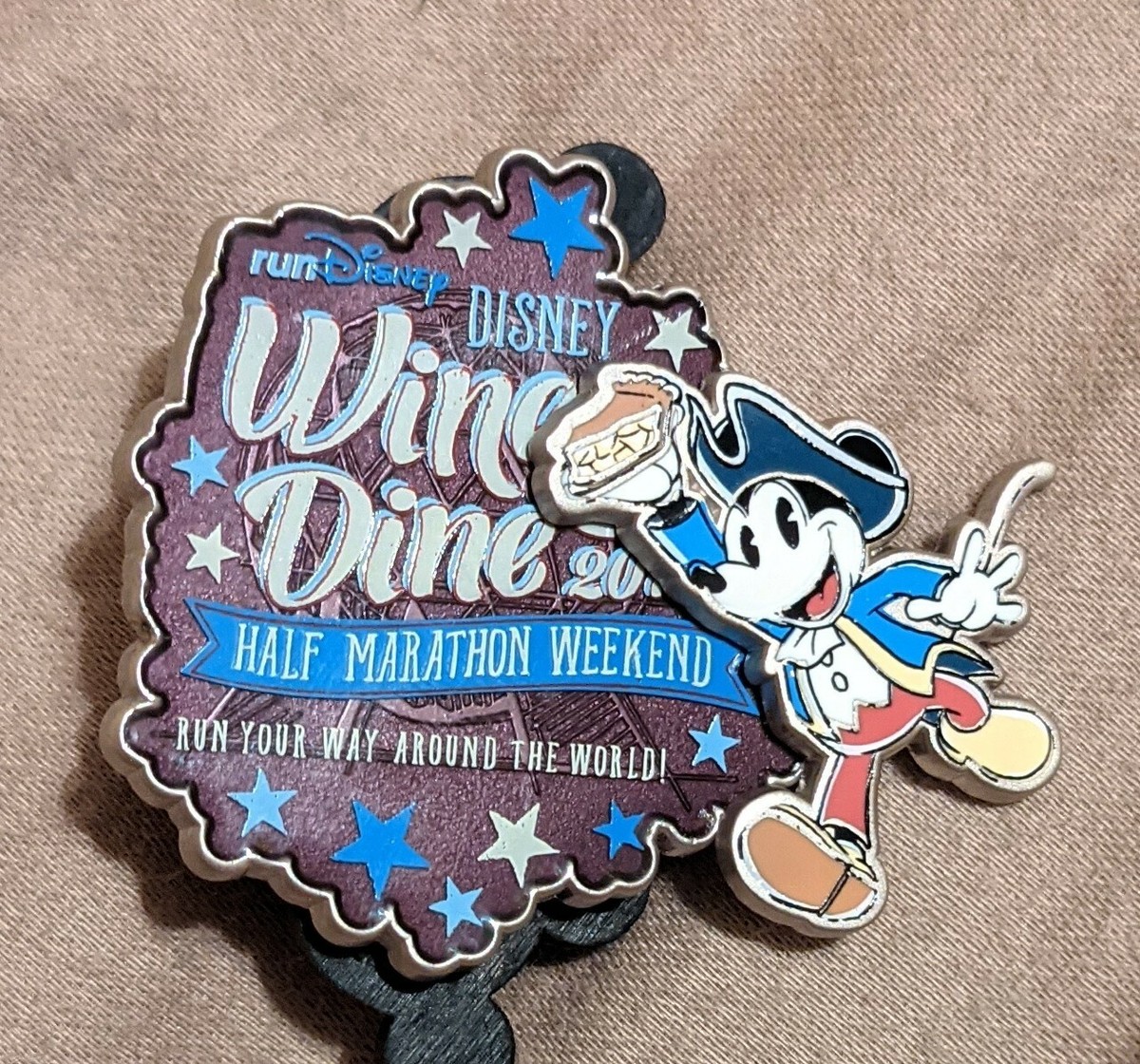 Disney Trading Pins 2019 Epcot Wine Dine Run Half Marathon LR pin