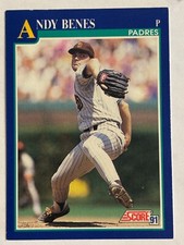 1991 Score #538 Andy Benes San Diego Padres