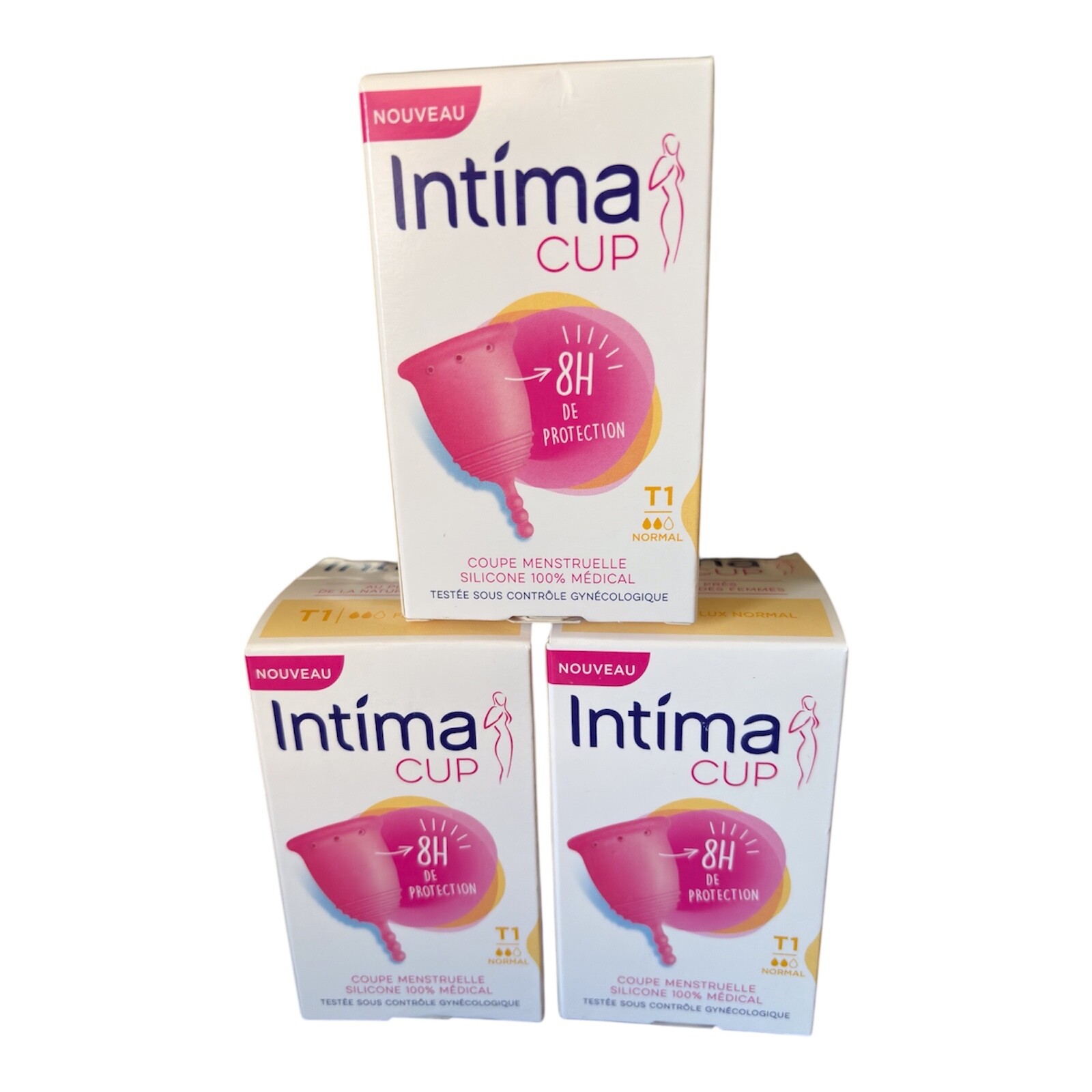 Coupe menstruelle Intima Cup taille 2 en silicone de qualité médicale supérieure lot de 3 - 2