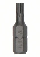 250X Bosch Schrauberbit Extra-Hart T20, 25 Mm