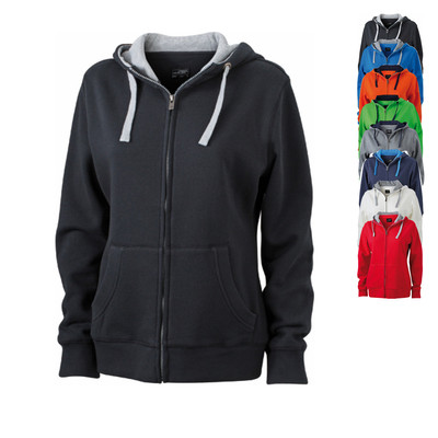 James & Nicholson Damen Jacke LADIES LIFESTYLE ZIP-HOODY Sweatjacke Neu JN962
