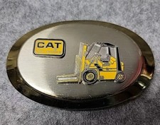 Caterpillar CAT  Caterpillar Lift Trucks Vintage Belt Buckle Brass Color