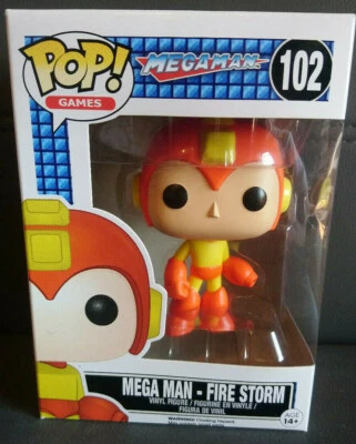 Mega Man Fire Storm Funko Pop Games 102 Vinyl Figure - Bild 1 von 4