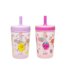 Kelso Toddler Cups For Travel or At Home, 15oz 2-Pack Durable Plastic Sippy C...