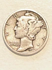 1937 S Silver Mercury Dime Nice