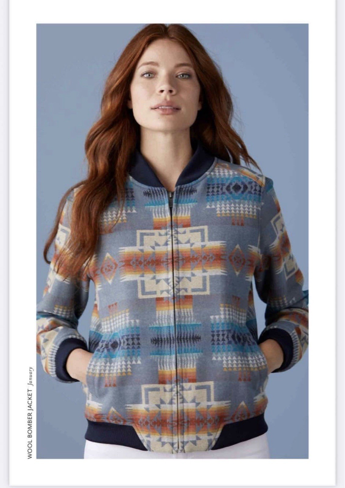 Pendleton Wool Chief Joseph Bomber Jacket Size M - image 5