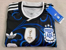 Adidas Argentina 2026 Away Jersey Men’s Size L Black Blue JM8395 New With Tags