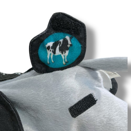 Baby Einstein Plush Cow Discovery Friends Grey Black Flap Milk Barn Sensory Toy - Picture 9 of 10