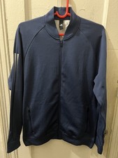 Adidas Men's Essentials Warm-Up 3-Stripes Track Jacket Size Medium