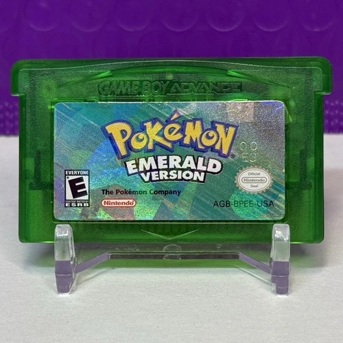 Pokemon Emerald Version GBA [Authentic – New Battery] Gameboy Advance Cartridge