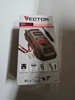  VECTOR 500 Watt Dual Power Inverter * NEW Open Box P1500V