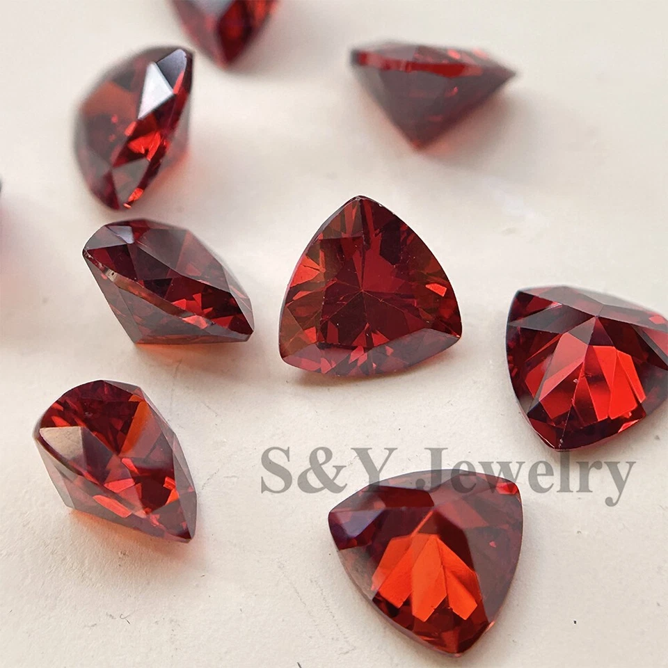 Lote 20 peças trilhões de pedras preciosas multicoloridas 3x3mm-10x10mm zircônia cúbica solta - Imagem 3 de 4