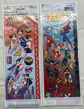 DC Comics Justice League Wonder Woman Lot of 2 Packs Stickers New Sealed NIP