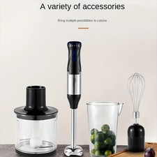 1000W 4-in-1 Immersion Hand Blender Set Whisk Chopper Beaker Food Processor