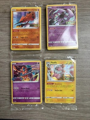 Galarian Articuno Zapdos Flaffy Deoxys Evolving Skies Build Battle Pokemon