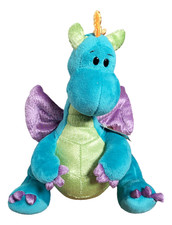 Gund Scales N' Tails Jiggy Blue Dragon 12" Plush