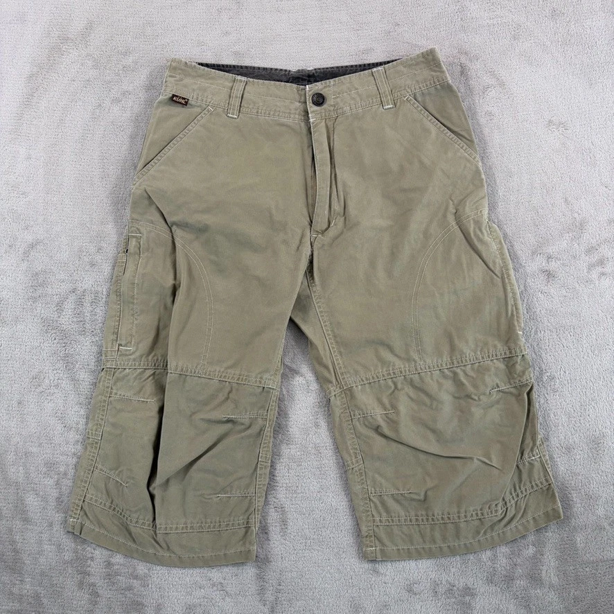 Kuhl Dry Renegade Cargo Hiking Shorts in Beige Men 30 GorpCore Camping