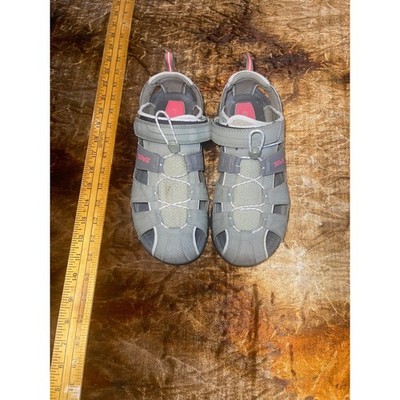 Teva Omnium Womens Grey Pink Hiking Water Sport Sandals 1001125 Size 9