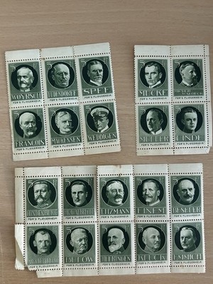 Spendenmarken/Vignetten : Fürs Fliegerheim  20 verschiedene ** 1. Weltkrieg WW1