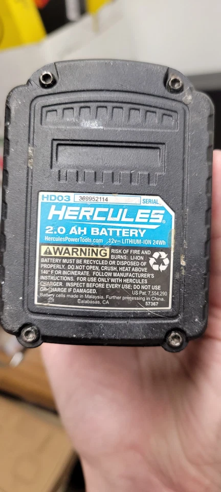 Destornillador de impacto y batería Hercules 12v Foto 4 de 4