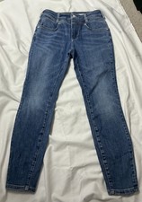Pilcro and the Letterpress High Rise Skinny Leg Blue Denim Jeans Size 29