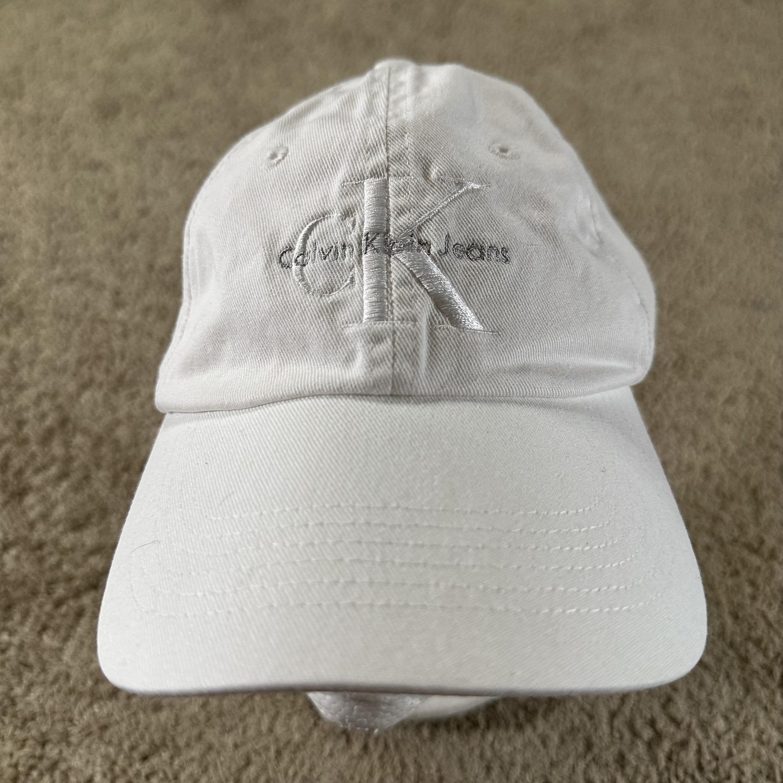 Cap Strap Back One Size Embroidered Classic Mens Denim
