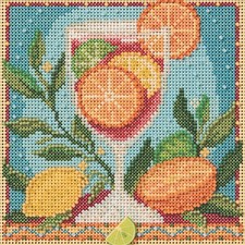 Sangria Cross Stitch Kit Mill Hill 2026 Buttons  Beads Spring MH142612