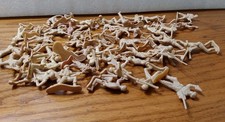 Army Men Plastic Toy Figures Beige/Tan Lot 49 Play Set Up Display 2''