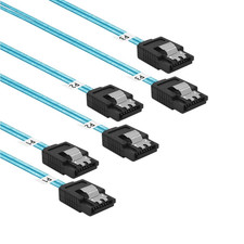 SATA-III Cable:24 Inches,3 Pack Flexible Thin SATA Cable 2Ft  Straight 6Gbps Da