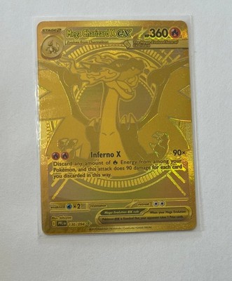 Mega Charizard X ex 130/094 Me02: Phantasmal Flames Holo