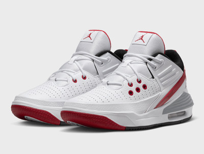 Nike Air Jordan Max Aura 5 White Varsity Red Sneaker Schuhe 47.5 13 DZ4353-101