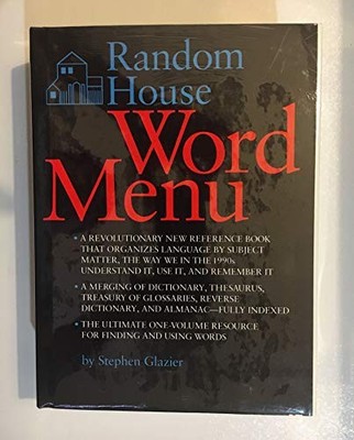 Random House Word Menu - GOOD