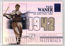 2002 Topps Tribute Milestone Materials Seasons 36/42 Paul Waner #MIM-PW HOF 6m7