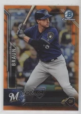 2016 Bowman Chrome Orange Refractor 3/25 Ryan Braun #73 q3x